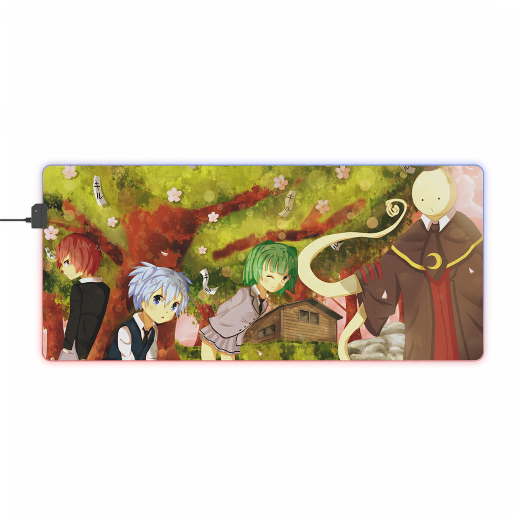 Karma,Nagisa,Kaede and Koro-sensei RGB LED Mouse Pad (Desk Mat)