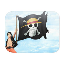 Load image into Gallery viewer, Monkey D. Luffy Sherpa Blanket
