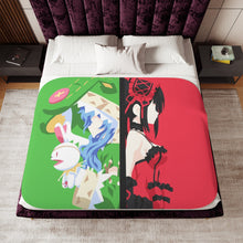 Load image into Gallery viewer, Yoshino and Kurumi - Date A Live Minimalist Sherpa Blanket
