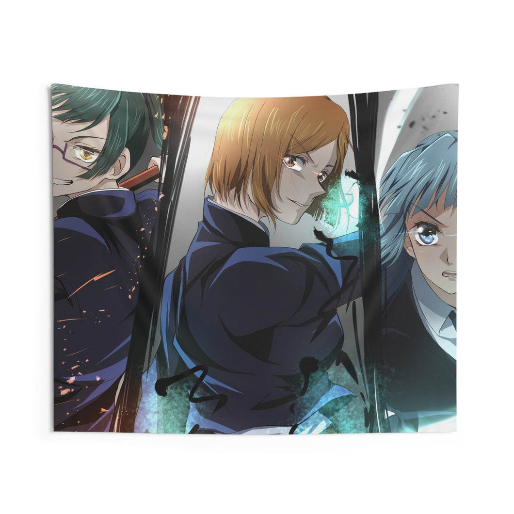 Maki Zenin Nobara Kugisaki and Kasumi Miwa 8k Indoor Wall Tapestry