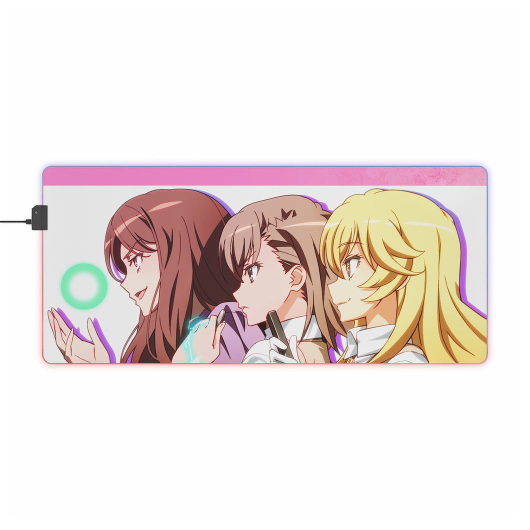 A Certain Scientific Railgun Mikoto Misaka RGB LED Mouse Pad (Desk Mat)