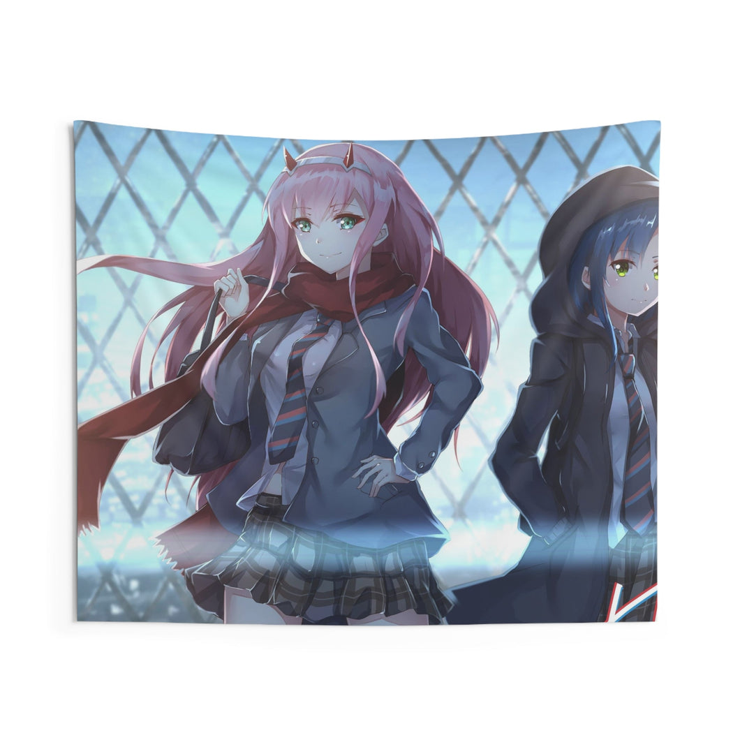 Zero Two and Ichigo Indoor Wall Tapestry