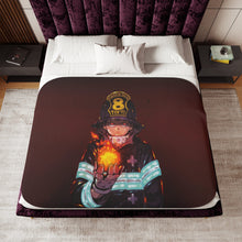 Load image into Gallery viewer, Fire Force Sherpa Blanket
