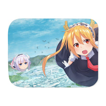 Load image into Gallery viewer, Miss Kobayashi&#39;s Dragon Maid Sherpa Blanket
