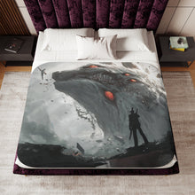 Load image into Gallery viewer, Anime Chainsaw Man Sherpa Blanket
