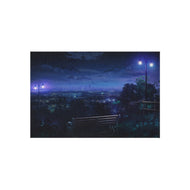 View of City at Night Rug