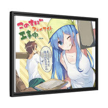 Load image into Gallery viewer, Aqua and Kazuma Canvas Framed Art Print
