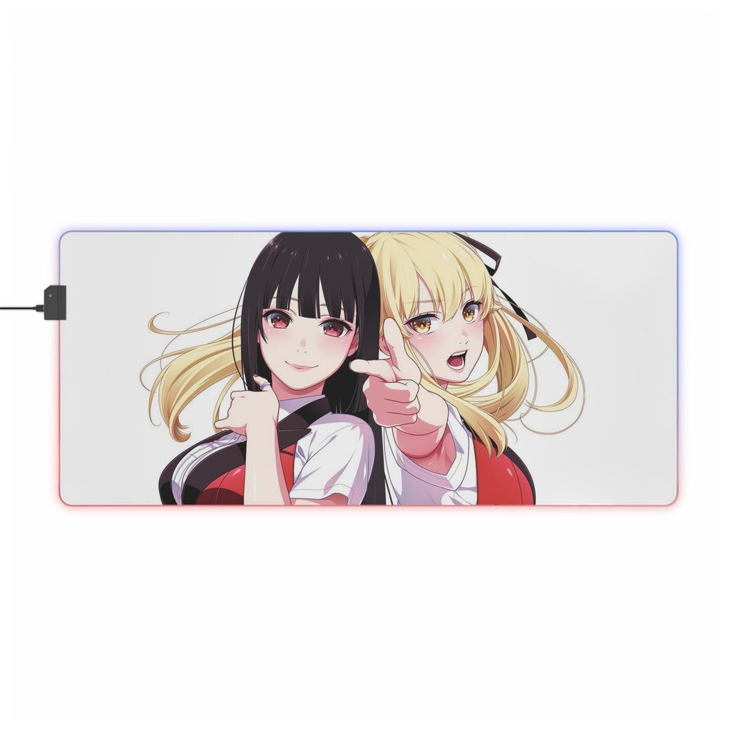 Yumeko Jabami and Mary Saotome RGB LED Mouse Pad (Desk Mat)