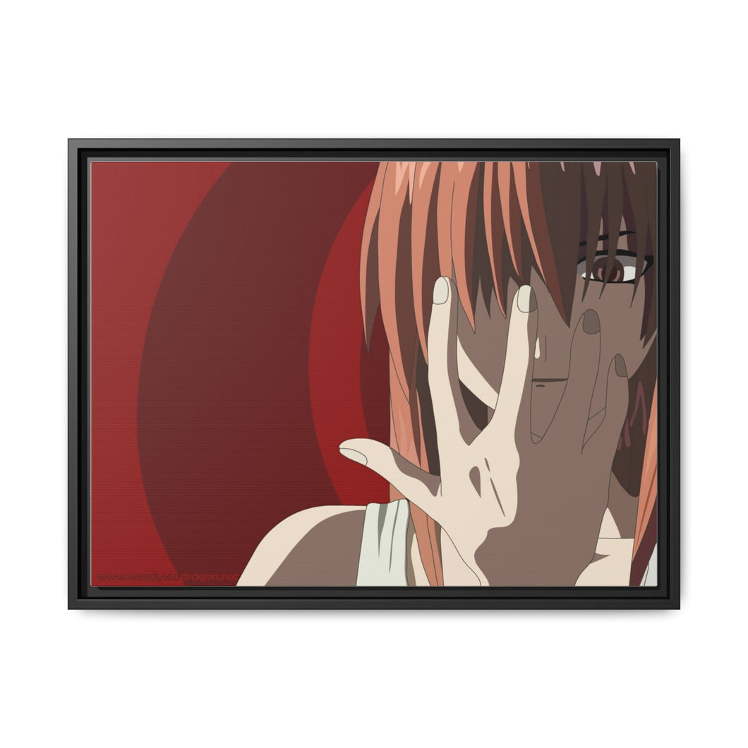 Anime Elfen Liedr Canvas Framed Art Print