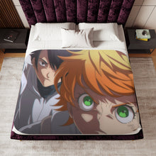 Load image into Gallery viewer, The Promised Neverland Ray, Norman, Emma Sherpa Blanket
