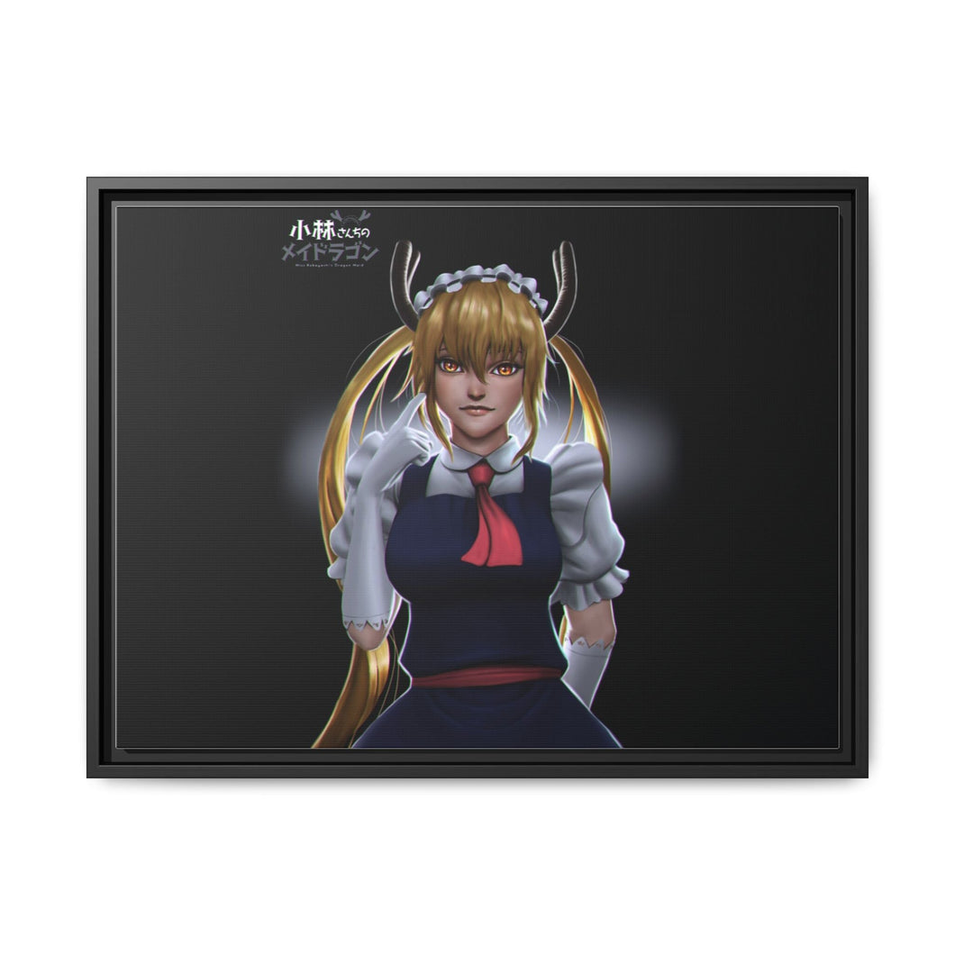 Miss Kobayashi's Dragon Maid Kobayashi San Chi No Maid Dragon, Tohru Canvas Framed Art Print