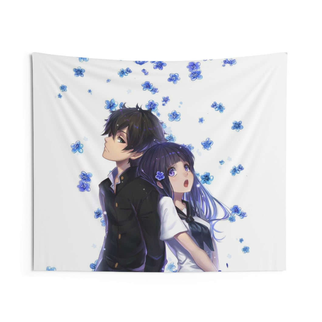 Eru Chitanda And Hōtarō Oreki Together Indoor Wall Tapestry