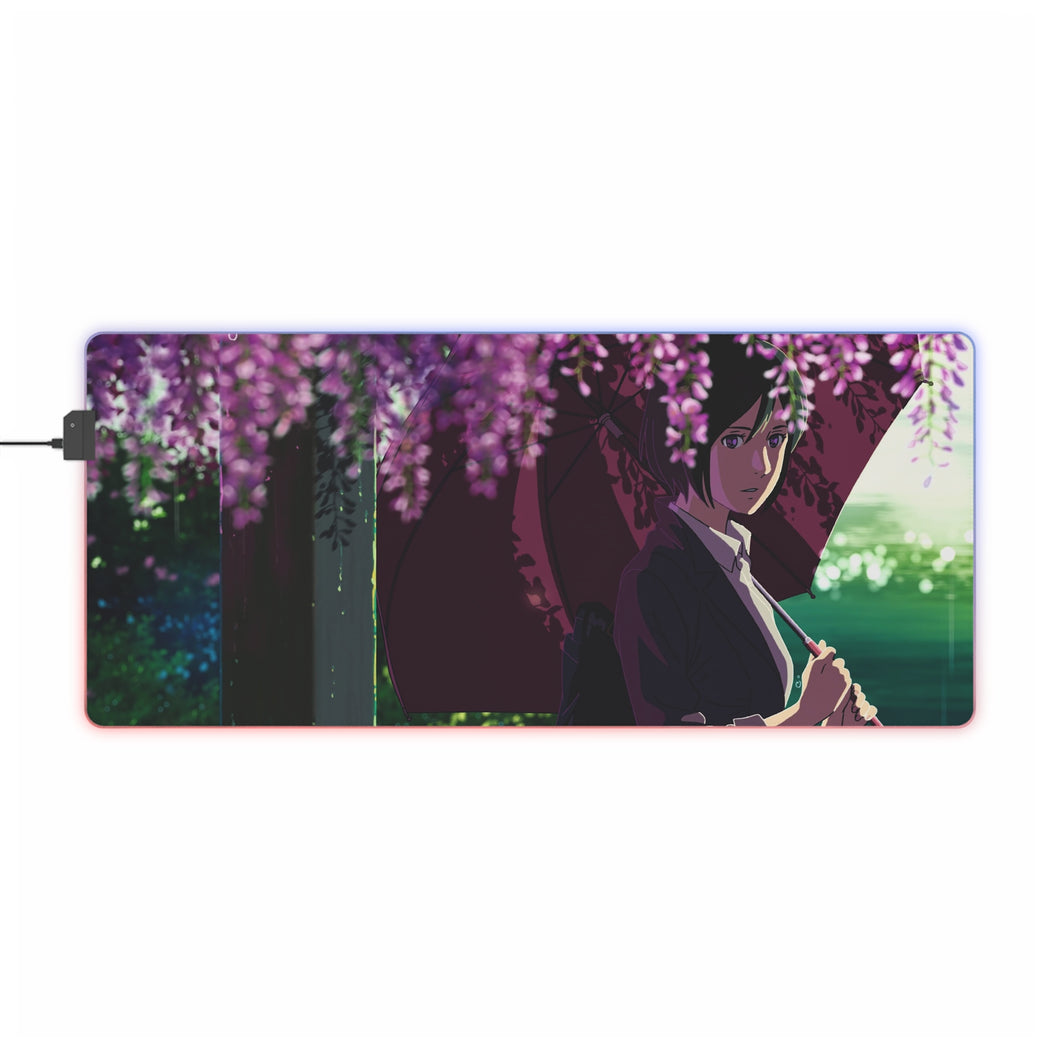 The Garden Of Words RGB LED Mouse Pad (Desk Mat)