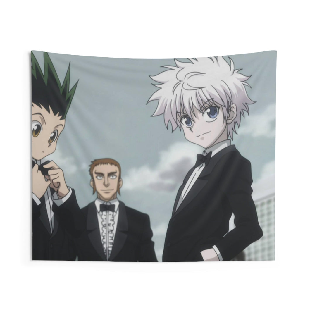 Hunter x Hunter Killua Zoldyck, Gon Freecss Indoor Wall Tapestry