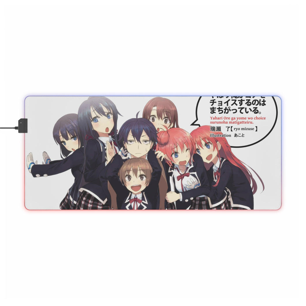 My Teen Romantic Comedy SNAFU RGB LED Mouse Pad (Desk Mat)