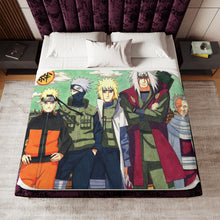 Load image into Gallery viewer, Anime Naruto Sherpa Blanket
