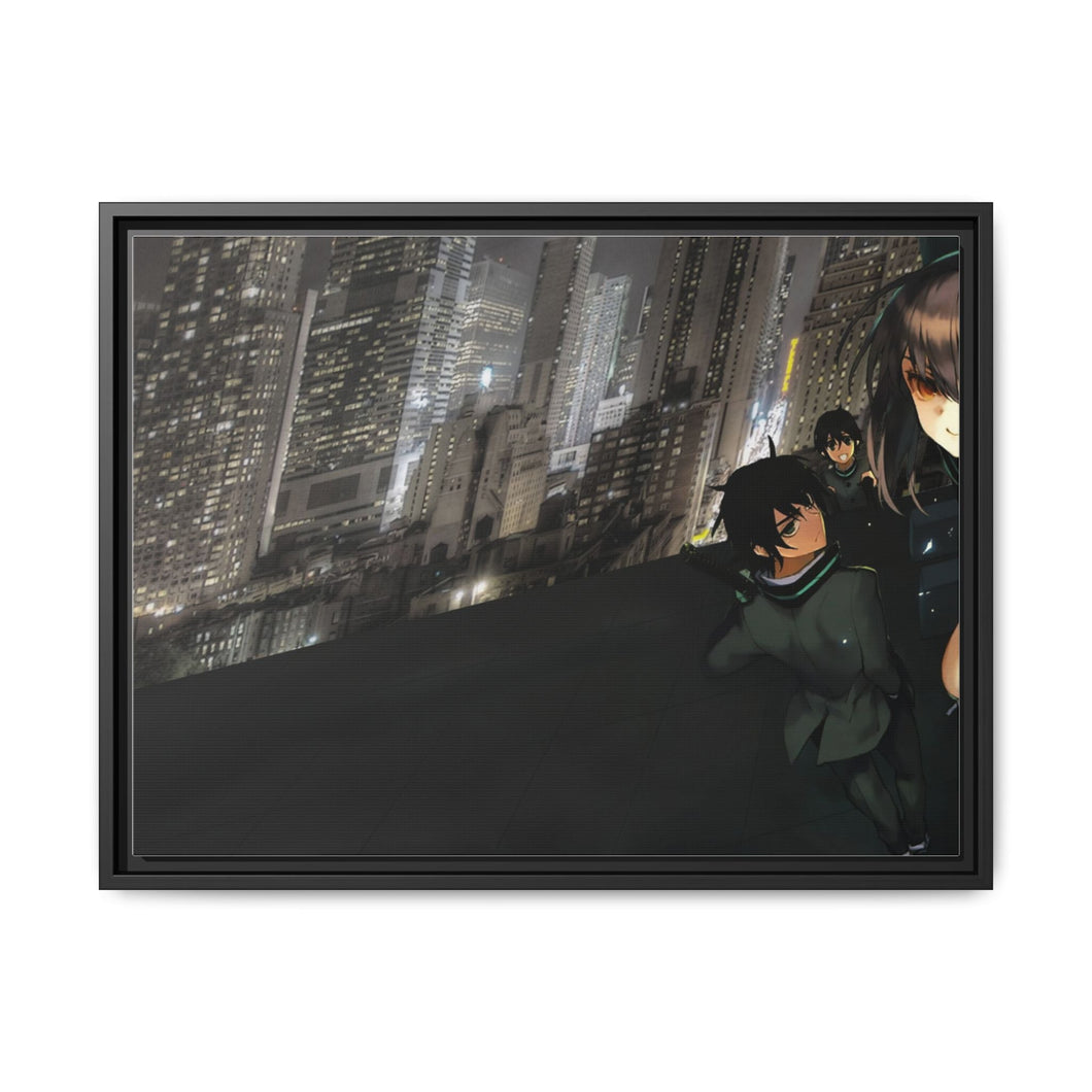 Shinoa, Yu & Yoichi Canvas Framed Art Print
