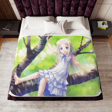 Load image into Gallery viewer, Anohana Meiko Honma Sherpa Blanket
