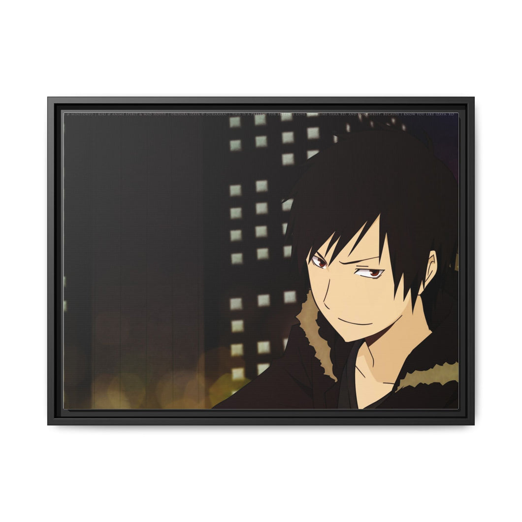 Durarara!! Izaya Orihara Canvas Framed Art Print