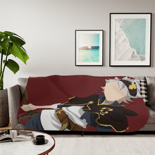Load image into Gallery viewer, Black Clover Asta Sherpa Blanket
