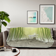 Load image into Gallery viewer, Bamboo Road Sherpa Blanket
