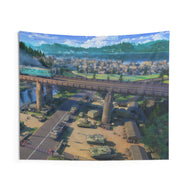 Floatinglight Town Indoor Wall Tapestry