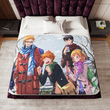 Load image into Gallery viewer, Hinata Shouyou, Kageyama Tobio, Yachi Hitoka Sherpa Blanket
