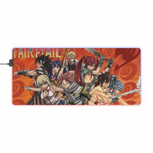 Load image into Gallery viewer, Fairy Tail Natsu Dragneel, Erza Scarlet, Gray Fullbuster, Lucy Heartfilia, Wendy Marvell RGB LED Mouse Pad (Desk Mat)
