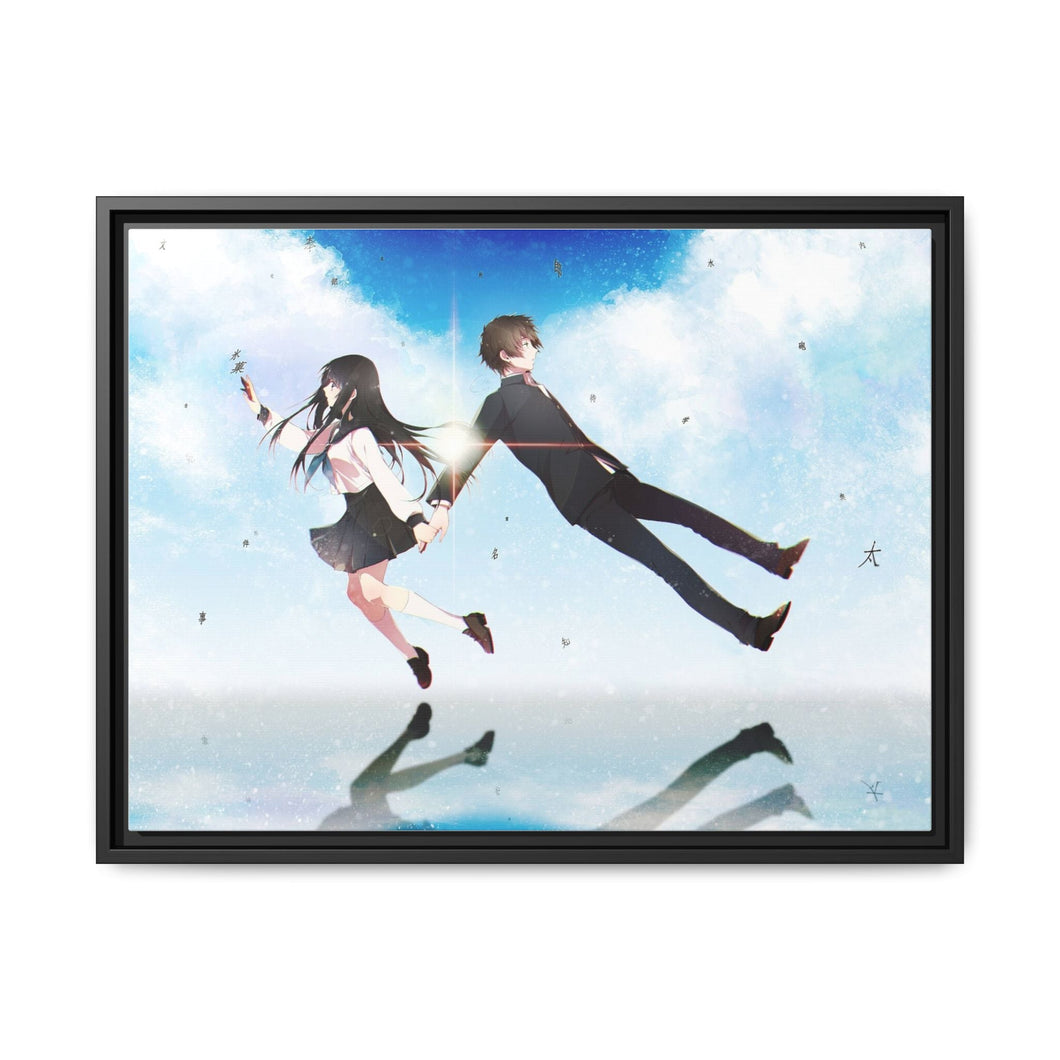 Eru Chitanda  And  Hōtarō Oreki Full Body Canvas Framed Art Print