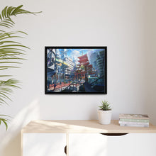 Load image into Gallery viewer, Saitama Looking Out Over the City Canvas Framed Art Print
