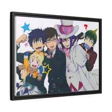 Load image into Gallery viewer, Blue Exorcist Canvas Framed Art Print
