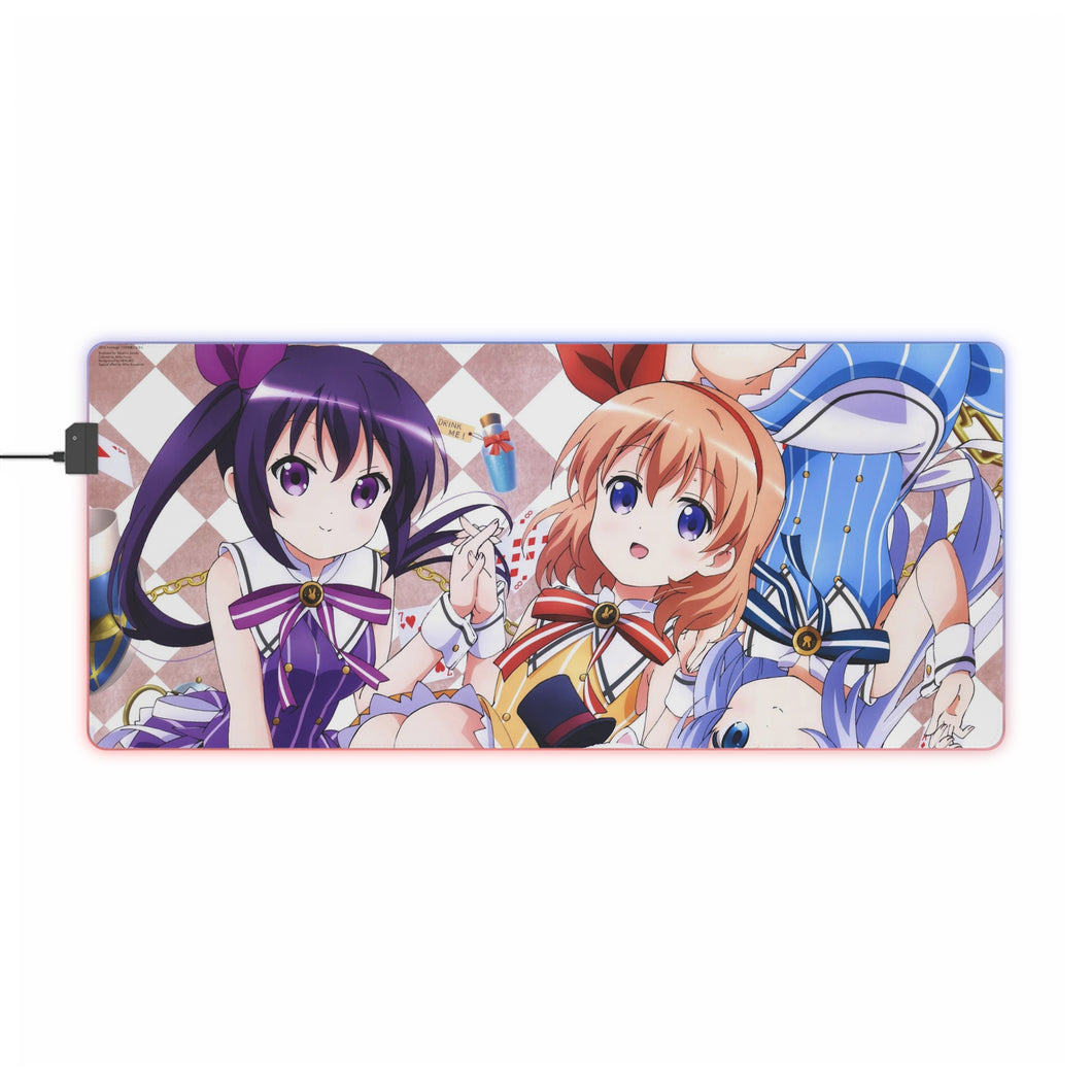 Is The Order A Rabbit? RGB LED Mouse Pad (Desk Mat)