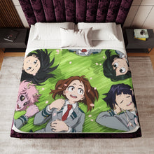 Load image into Gallery viewer, My Hero Academia Tsuyu Asui Sherpa Blanket
