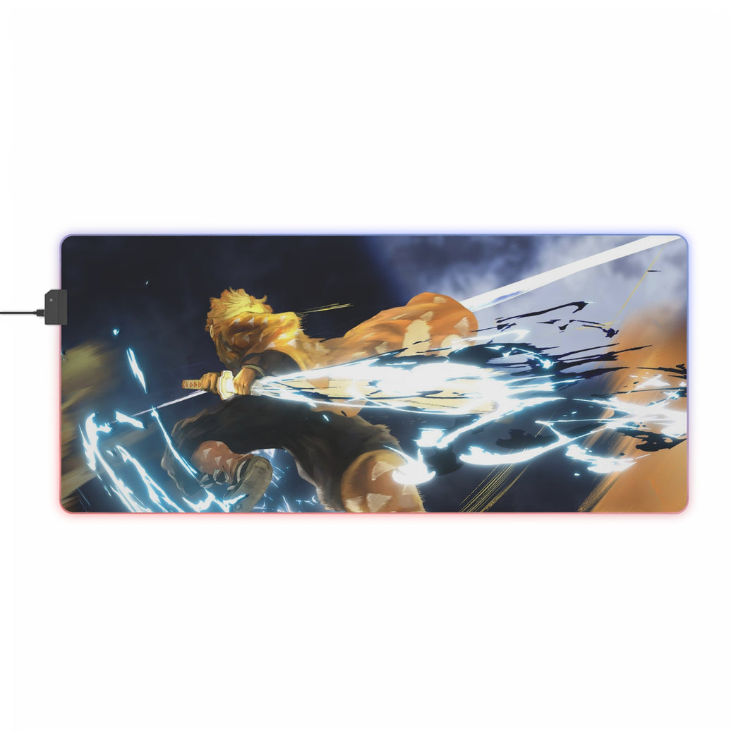 Zenitsu Agatsuma RGB LED Mouse Pad (Desk Mat)