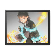 Fire Force Shinra Kusakabe Canvas Framed Art Print