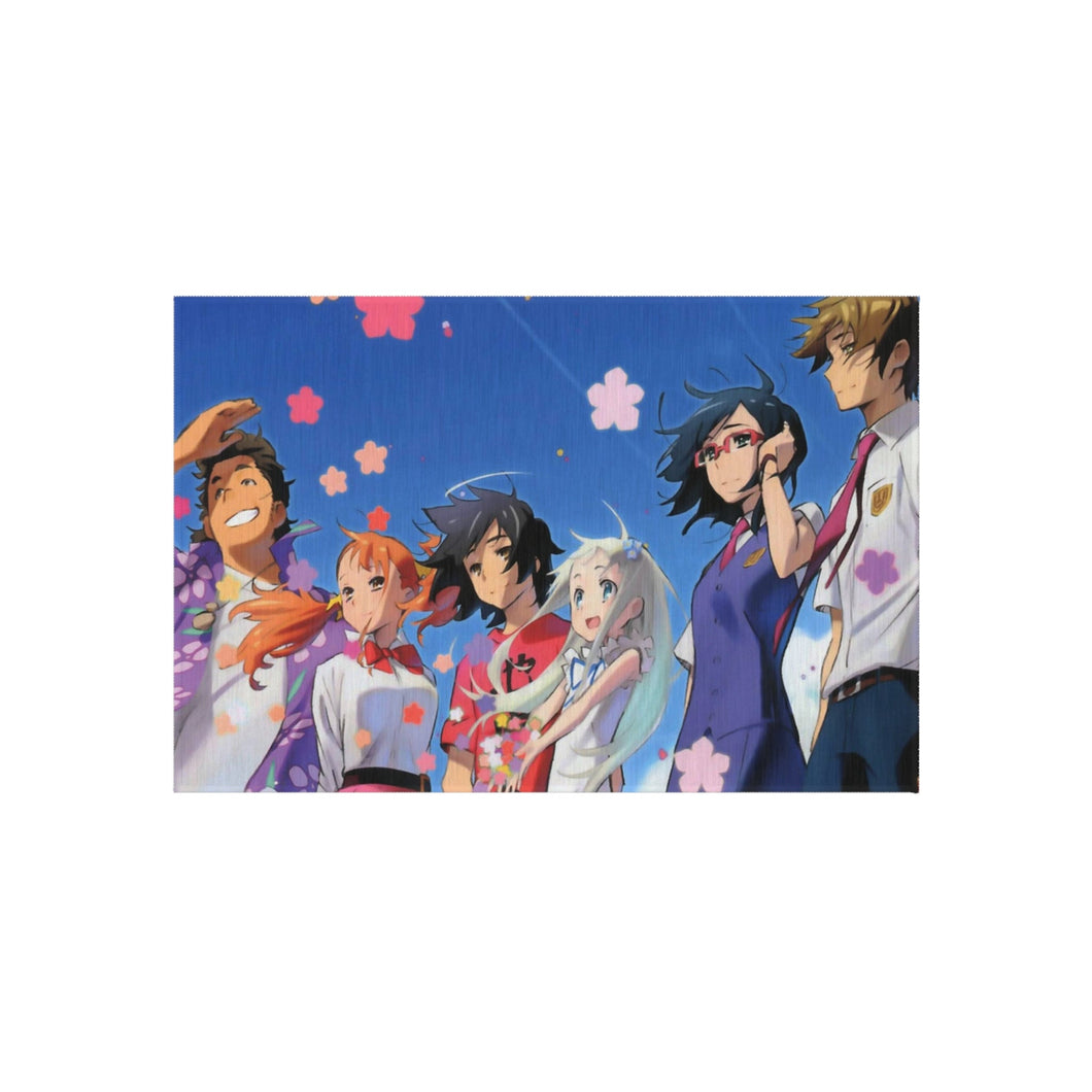 Anohana Meiko Honma, Jinta Yadomi, Naruko Anjou, Tetsudou Hisakawa, Chiriko Tsurumi Rug