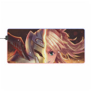 Saber of Red by RGB LED Mouse Pad (Desk Mat)
