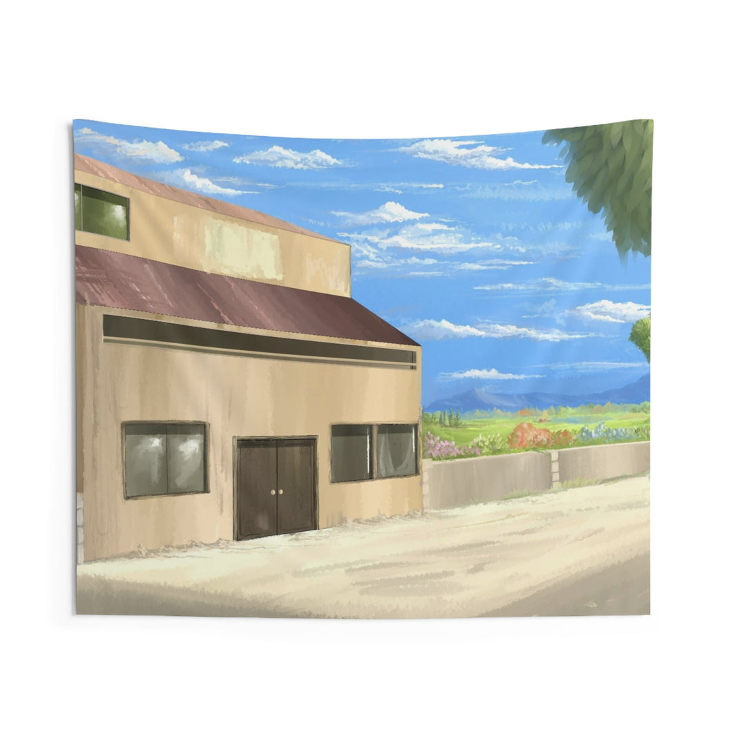 Abandoned Near The Meadow Indoor Wall Tapestry
