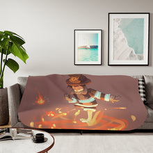Load image into Gallery viewer, Fire Force Shinra Kusakabe Sherpa Blanket
