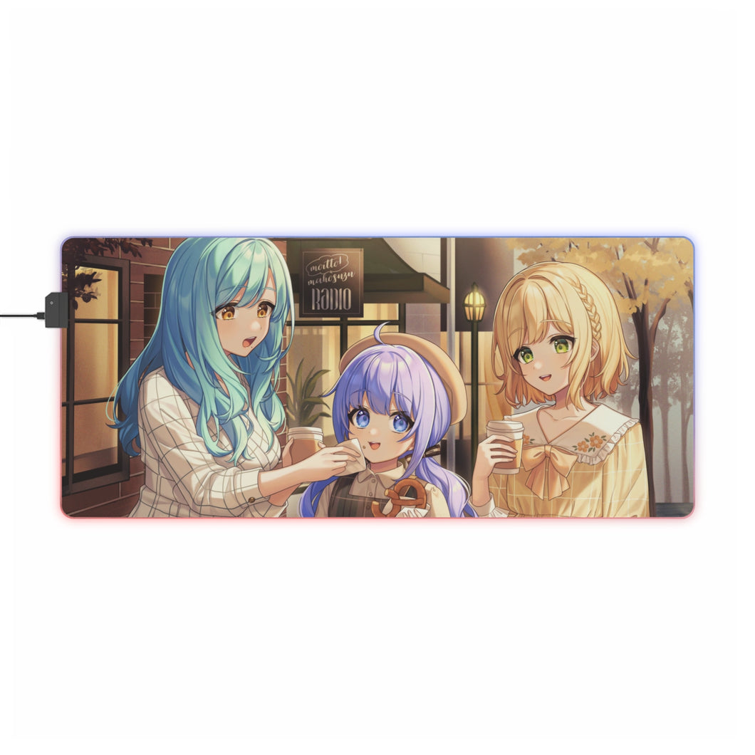 Virtual Youtuber RGB LED Mouse Pad (Desk Mat)