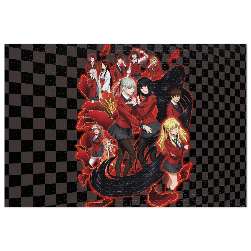 Kakegurui Yumeko Jabami, Mary Saotome, Midari Ikishima, Kirari Momobami, Yumemi Yumemite Jigsaw Puzzle