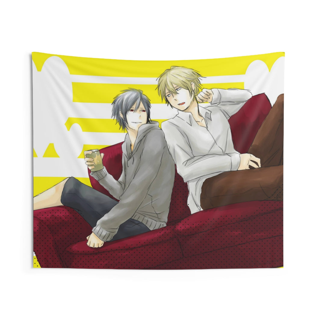 Durarara!! Izaya Orihara, Shizuo Heiwajima Indoor Wall Tapestry
