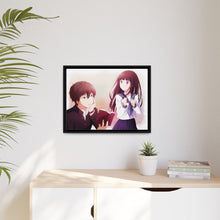 Load image into Gallery viewer, Eru Chitanda  And  Hōtarō Oreki Looking each other Canvas Framed Art Print
