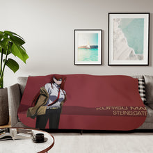 Load image into Gallery viewer, Makise Kurisu Sherpa Blanket
