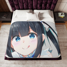 Load image into Gallery viewer, Is It Wrong To Try To Pick Up Girls In A Dungeon? Sherpa Blanket
