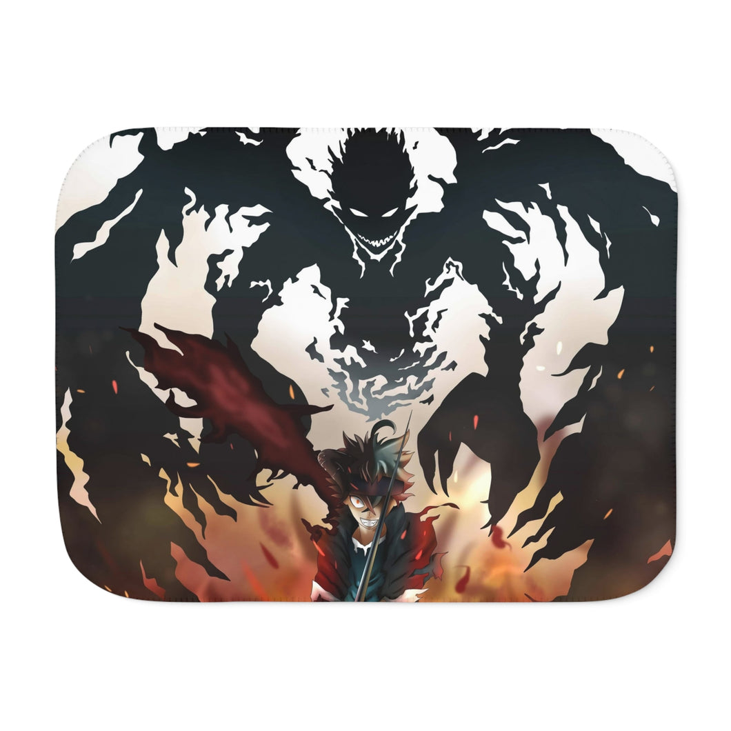 Black Clover Asta Sherpa Blanket
