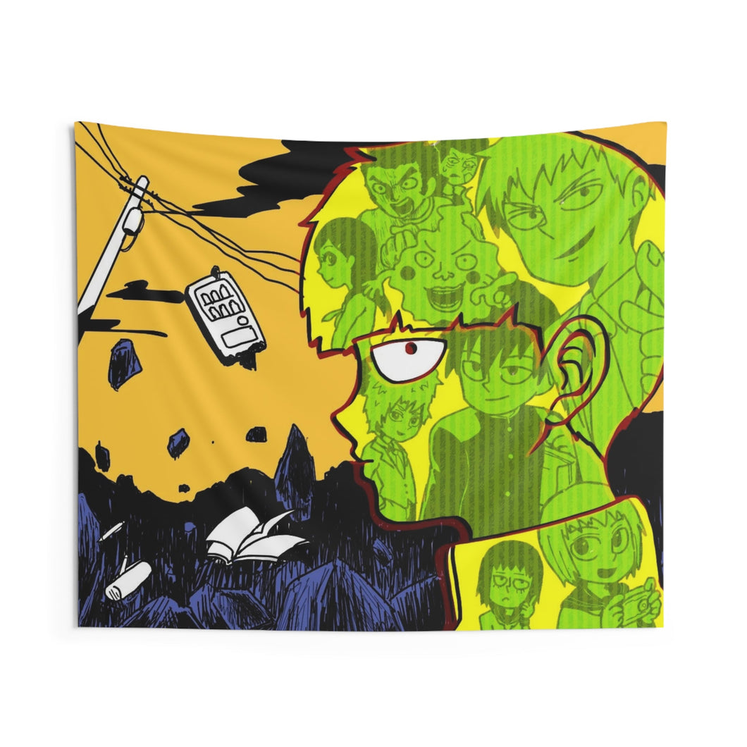 Mob Psycho 100 Shigeo Kageyama, Ritsu Kageyama Indoor Wall Tapestry