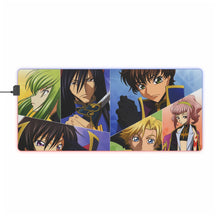 Load image into Gallery viewer, Code Geass Lelouch Lamperouge, Suzaku Kururugi RGB LED Mouse Pad (Desk Mat)
