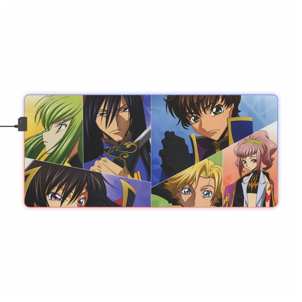 Code Geass Lelouch Lamperouge, Suzaku Kururugi RGB LED Mouse Pad (Desk Mat)