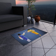 Load image into Gallery viewer, Goku and Vegeta fist bump Rug
